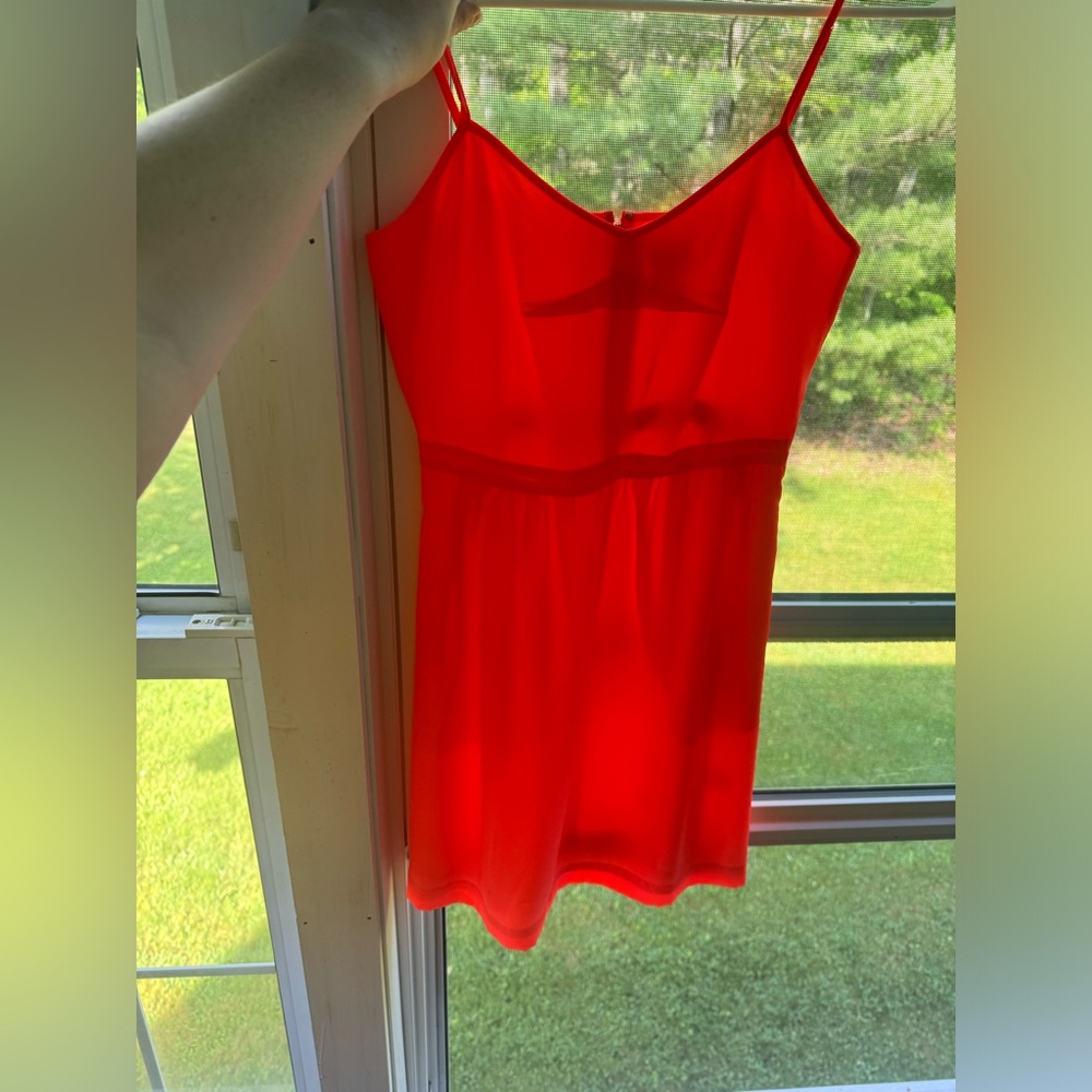 Jcrew orange dress
